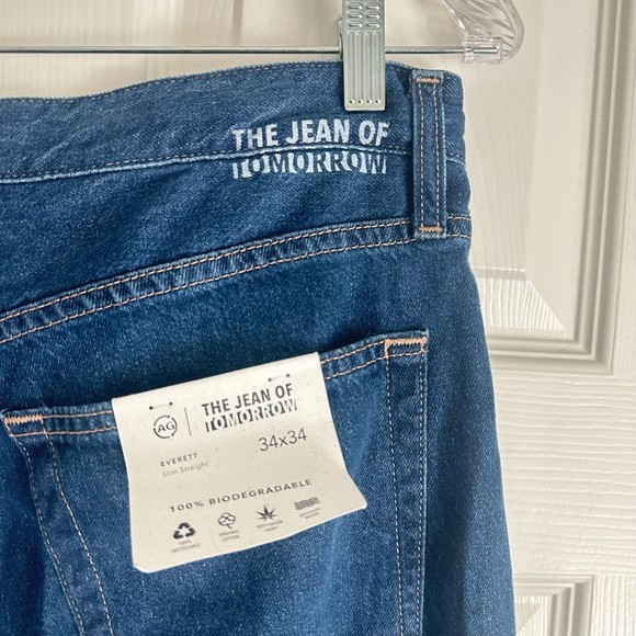 NWT AG Adriano Goldschmied Everett Slim Straight The Jeans of Tomorrow size 34 - Picture 7 of 7